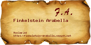 Finkelstein Arabella névjegykártya